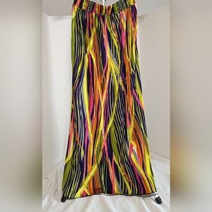 Jon & Anna Vibrant Multicolor Maxi Skirt 36.5 L 14" Waist